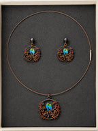 Iris and Branch Silver Set - Zari and Zevar