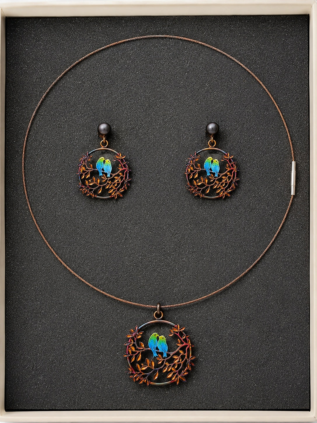 Iris and Branch Silver Set - Zari and Zevar