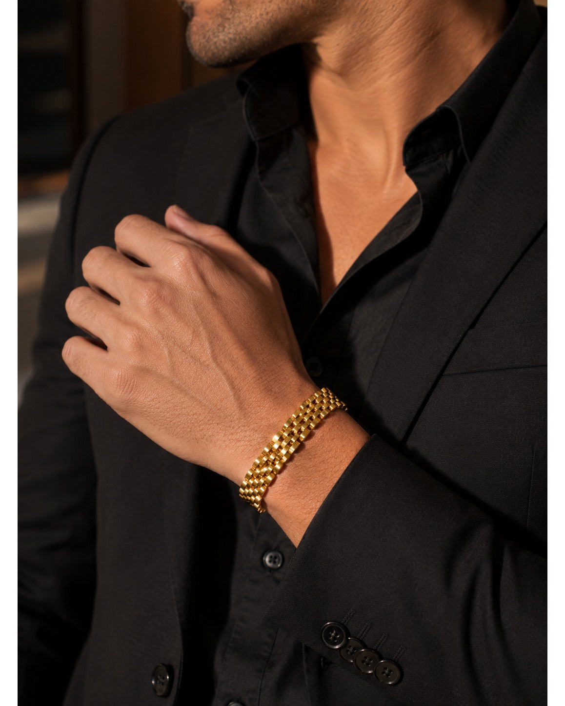 Jubilee Gold Link Bracelet - Zari and Zevar