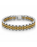Jubilee Gold Silver Link Bracelet - Zari and Zevar