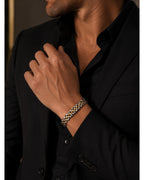 Jubilee Gold Silver Link Bracelet - Zari and Zevar