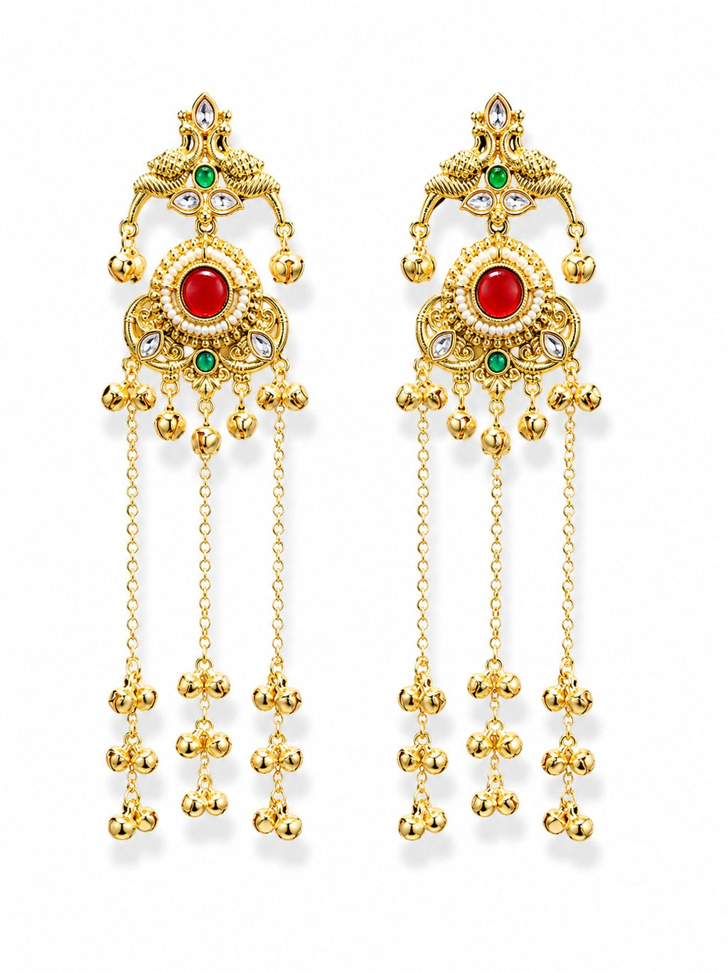 Kashmiri Earrings - Zari and Zevar