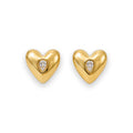Luna Heart Studs - Zari and Zevar