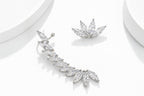 Marquise Blossom Earcuff & Stud Set - Zari and Zevar