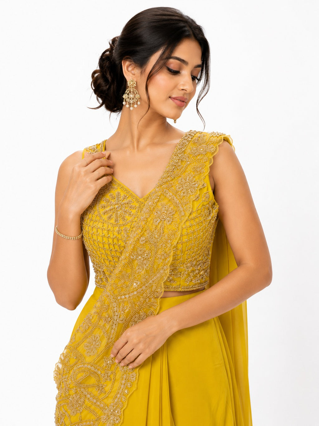 Meher Drape Saree - Zari and Zevar