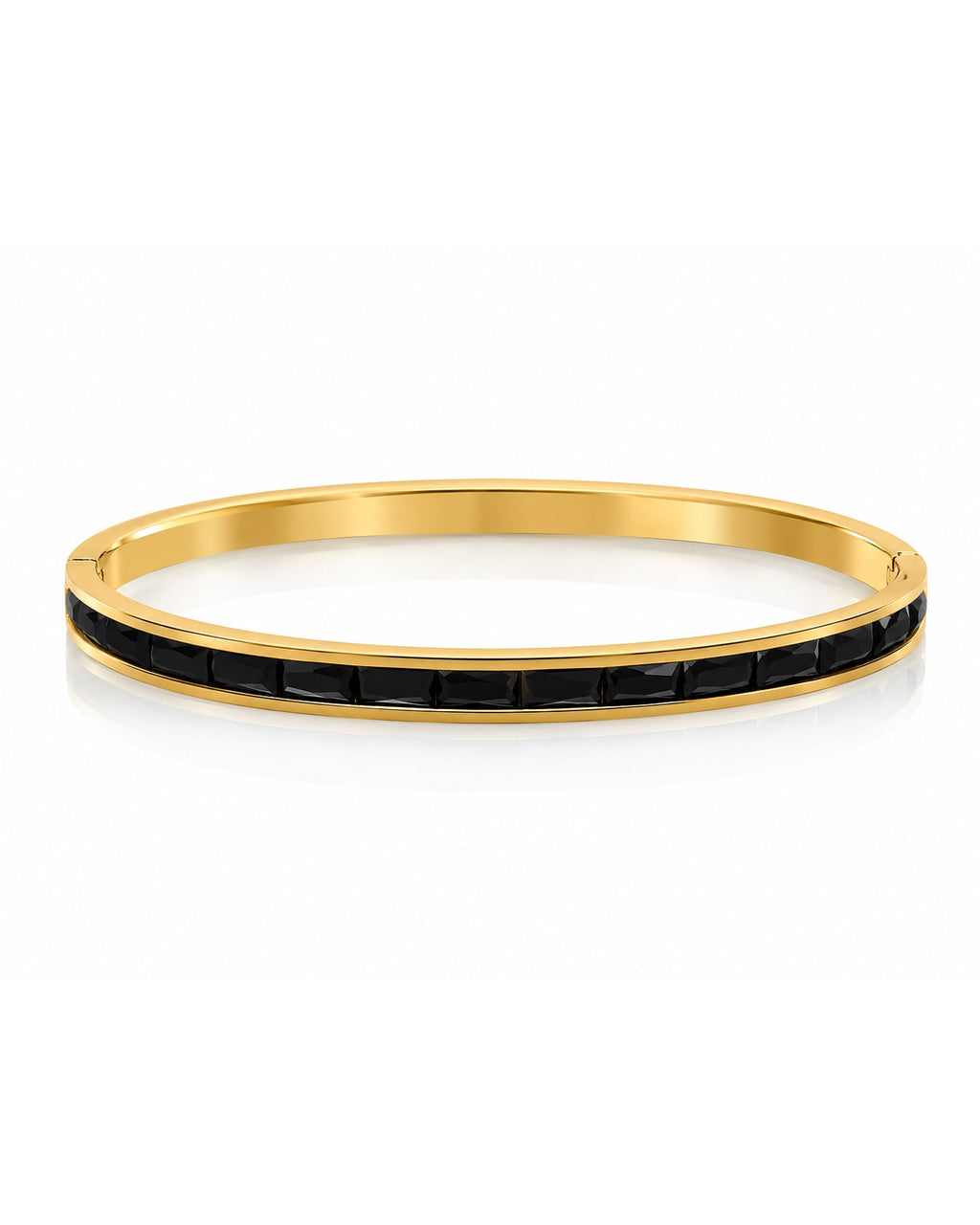 Onyx Edge Channel Bracelet - Zari and Zevar