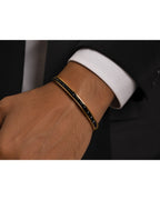 Onyx Edge Channel Bracelet - Zari and Zevar