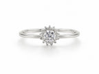 Oval Emerald Halo Ring - Zari and Zevar