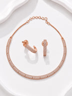 Pavé Mesh Collar Set - Zari and Zevar