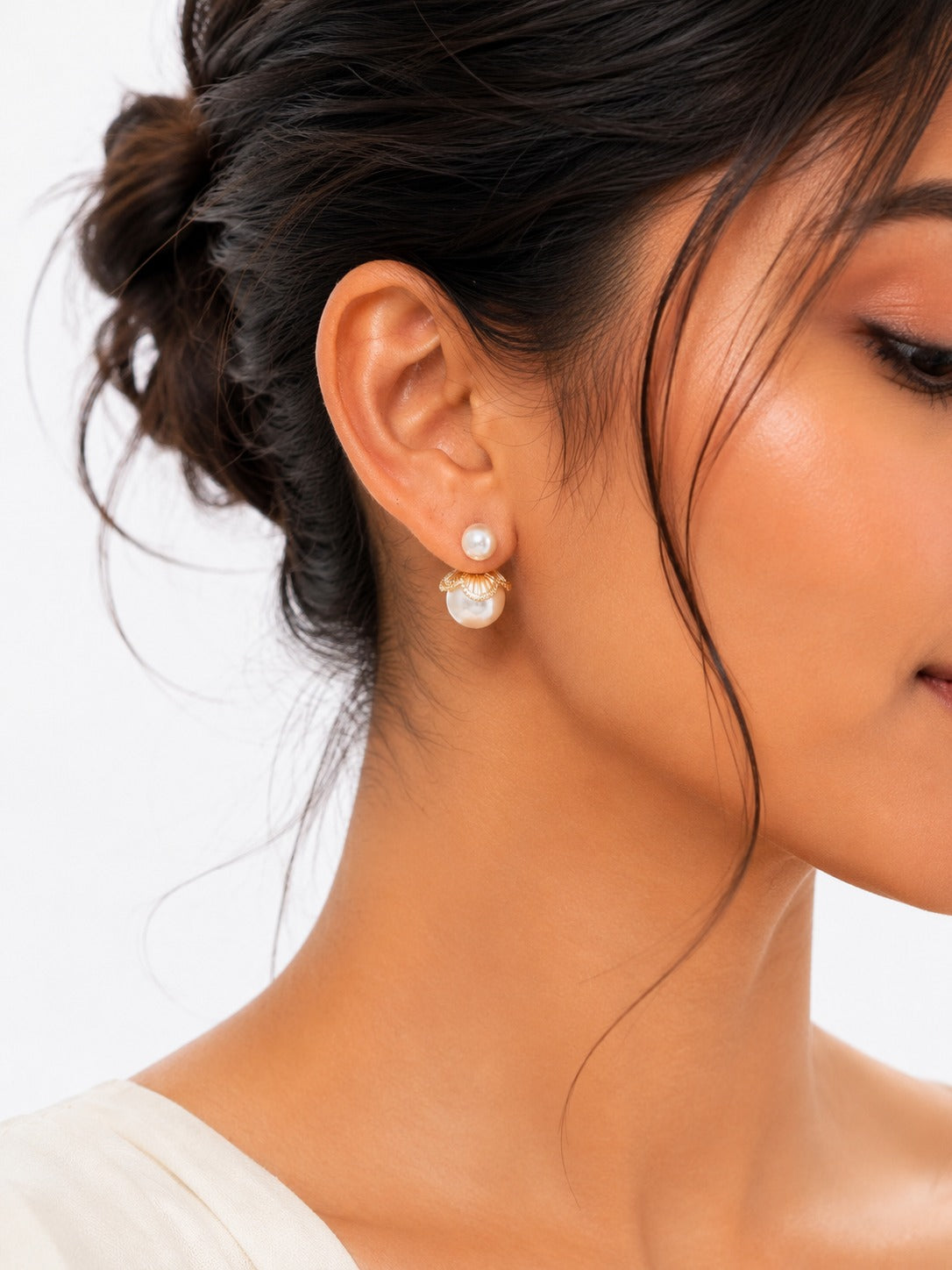 Pearl Drop Earrings - Zari and Zevar