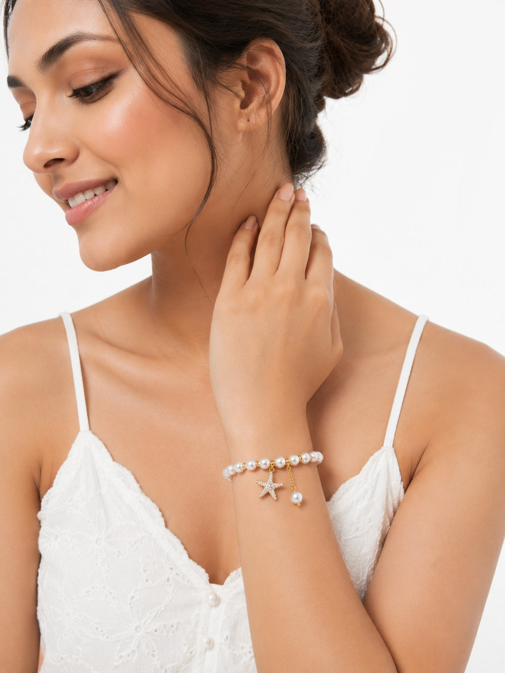 Pearl Starfish Bracelet - Zari and Zevar