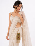 Pearl Tassel Gold Filigree Phone Sling - Zari and Zevar