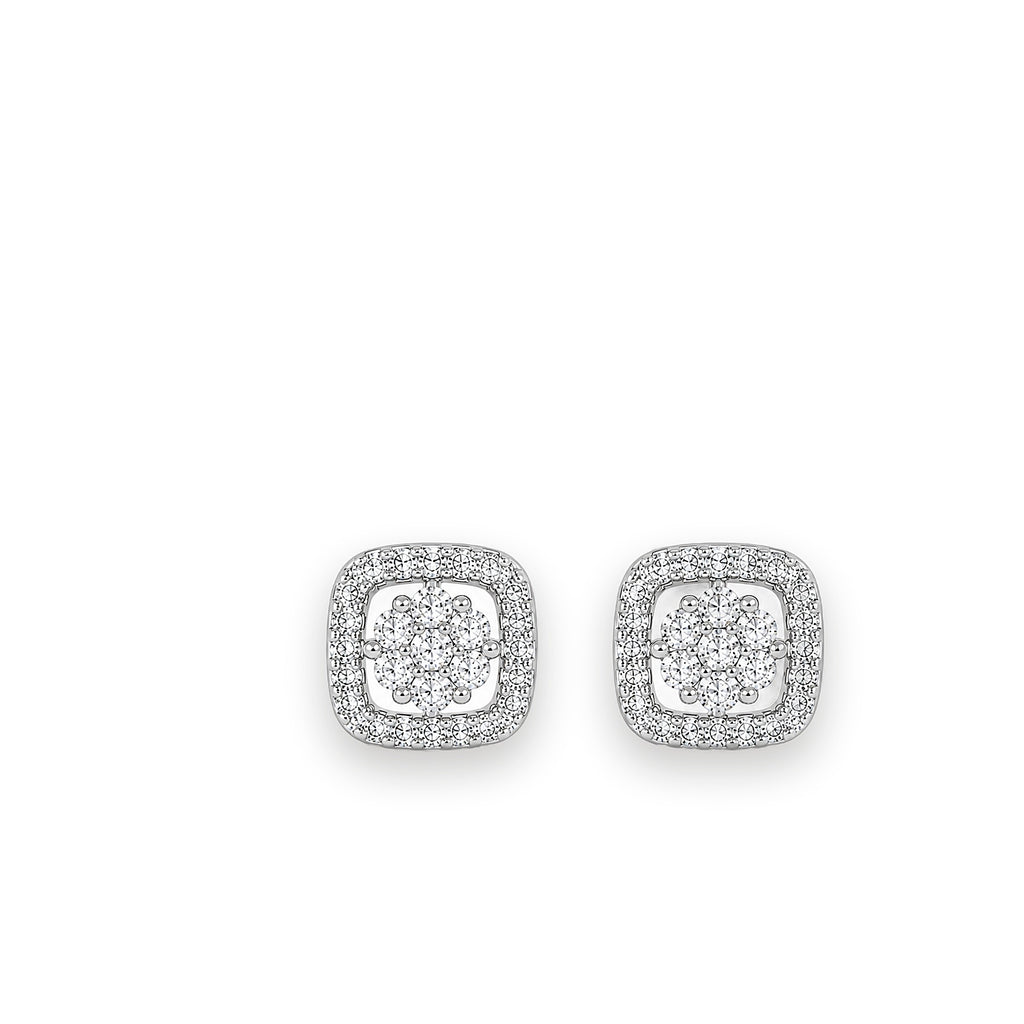 Radiant Square Halo Tops - Zari and Zevar