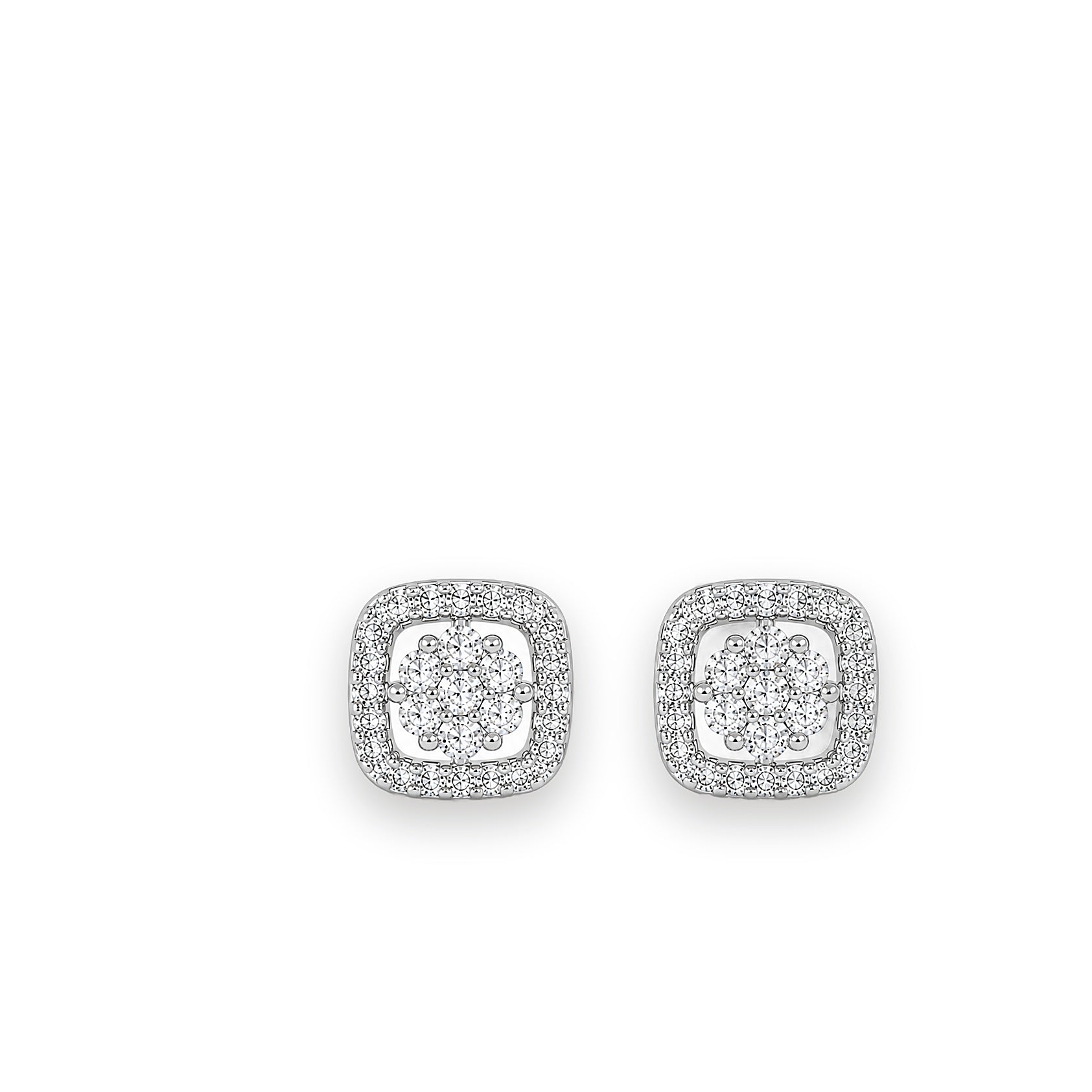 Radiant Square Halo Tops - Zari and Zevar