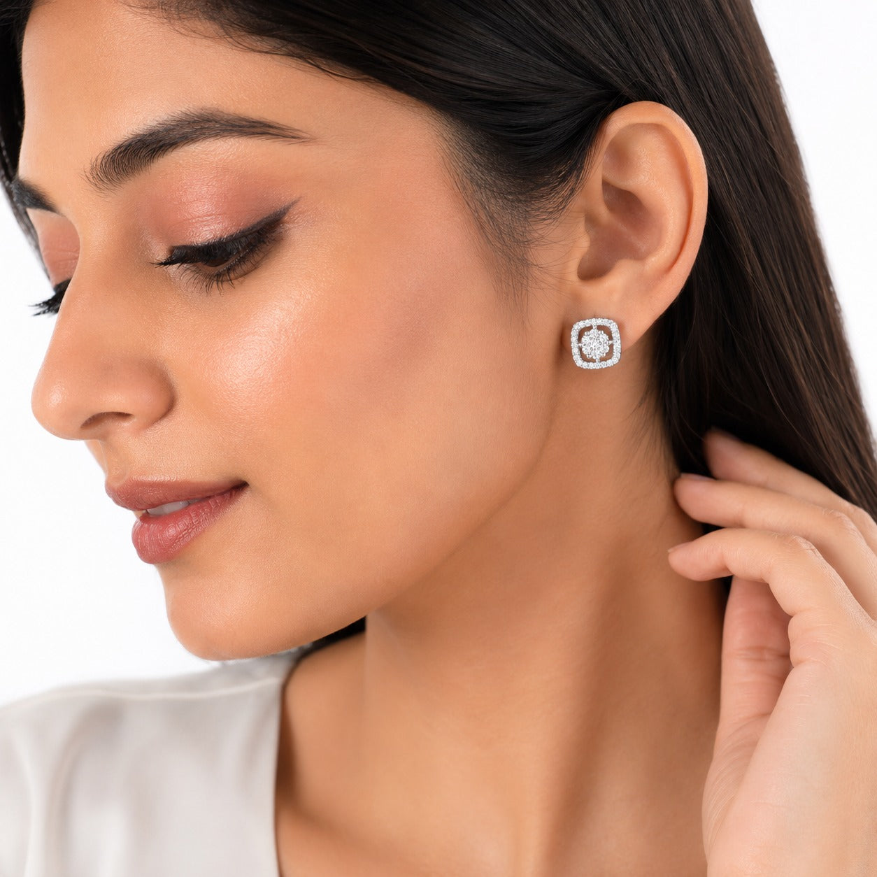 Radiant Square Halo Tops - Zari and Zevar