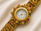 Rajwadi Peacock Watch - Zari and Zevar