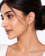 Rosewood Brilliance Hoops - Zari and Zevar