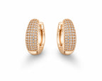 Rosewood Glimmer Hoops - Zari and Zevar