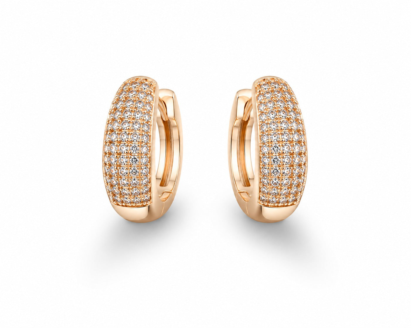 Rosewood Glimmer Hoops - Zari and Zevar