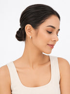 Rosewood Glimmer Hoops - Zari and Zevar