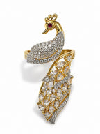 Royal Peacock Diamond Ring - Zari and Zevar