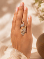 Royal Peacock Diamond Ring - Zari and Zevar