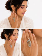 Royal Peacock Diamond Ring - Zari and Zevar