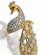 Royal Peacock Diamond Ring - Zari and Zevar
