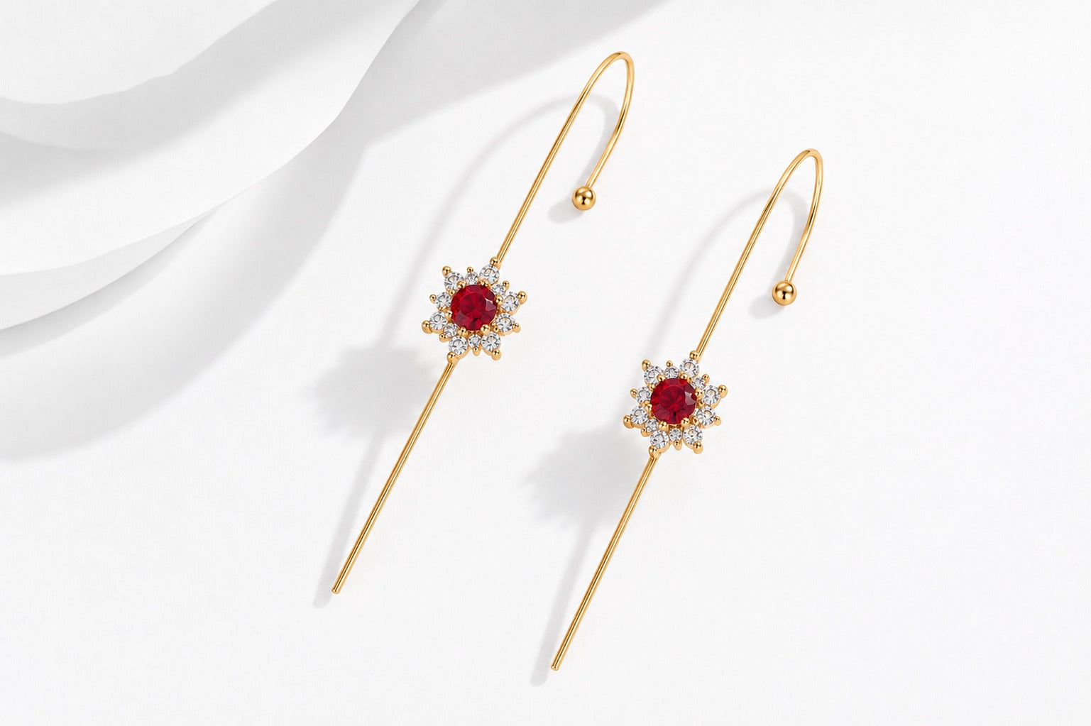 Ruby Bugadi Pin - Zari and Zevar