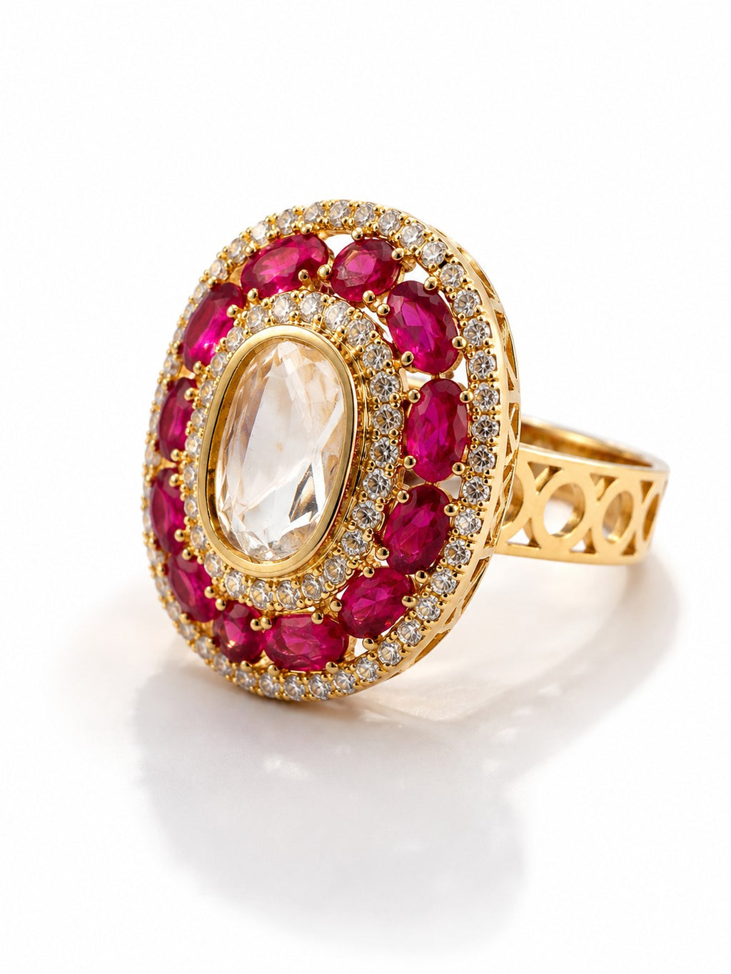 Ruby Cocktail Ring - Zari and Zevar
