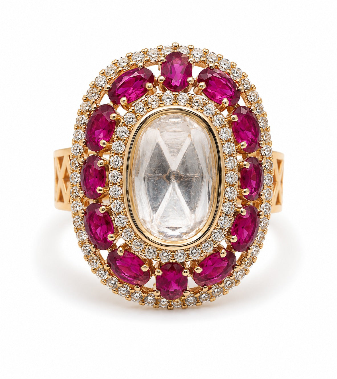 Ruby Cocktail Ring - Zari and Zevar