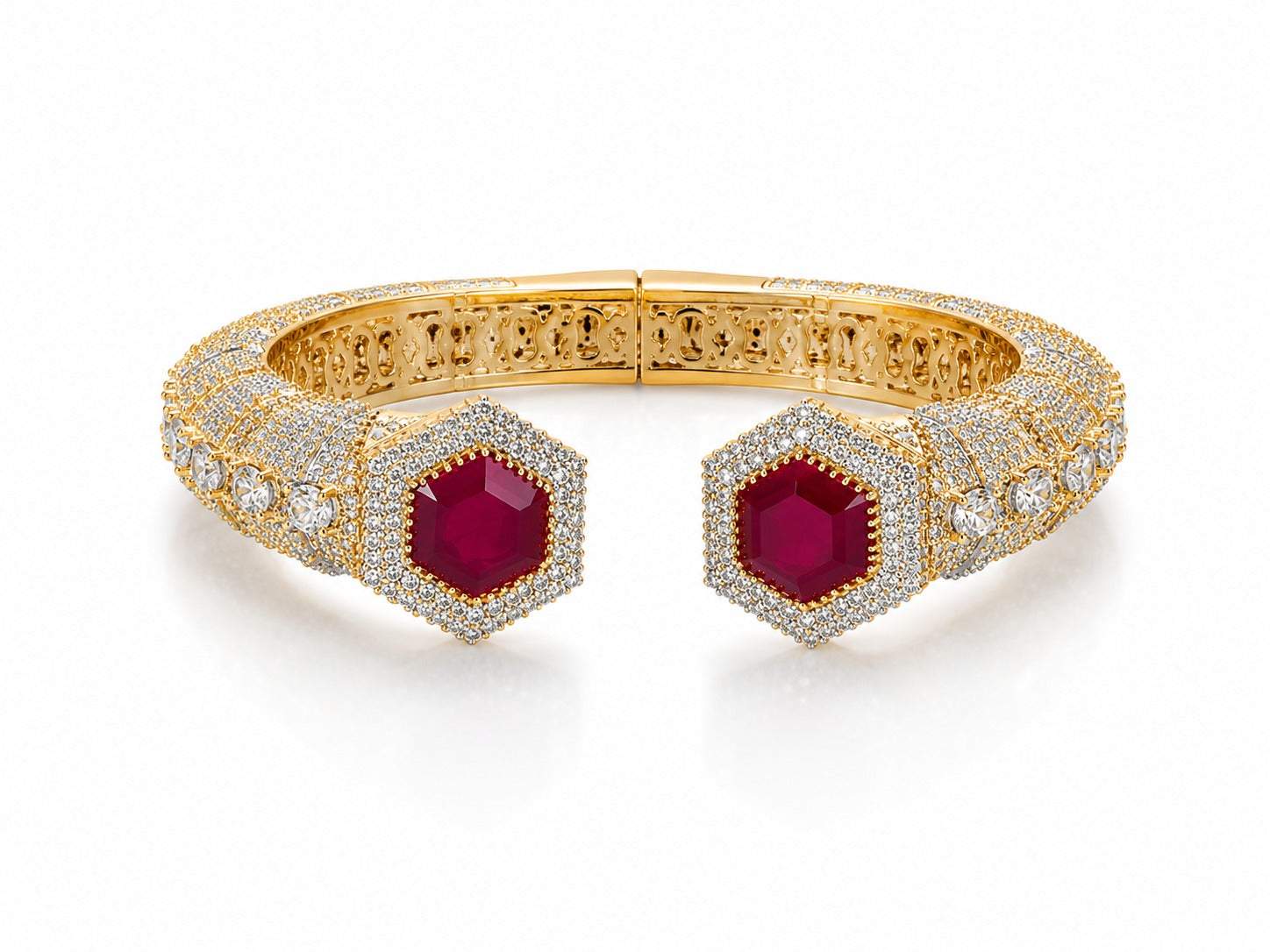Ruby Statement Bracelet - Zari and Zevar