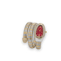 Serpentine Luxe Watch – Maroon - Zari and Zevar