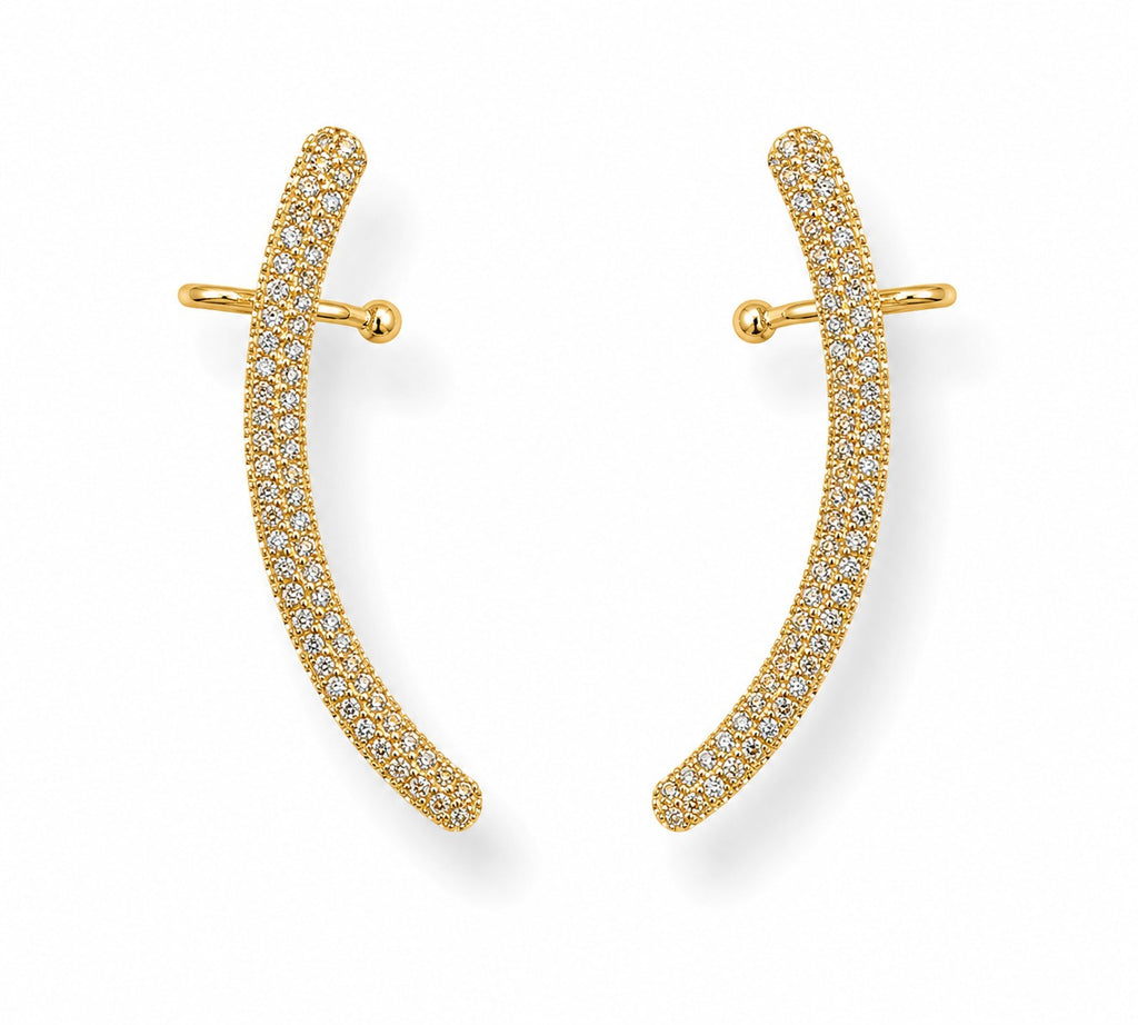Shimmering Arc Earcuff - Zari and Zevar