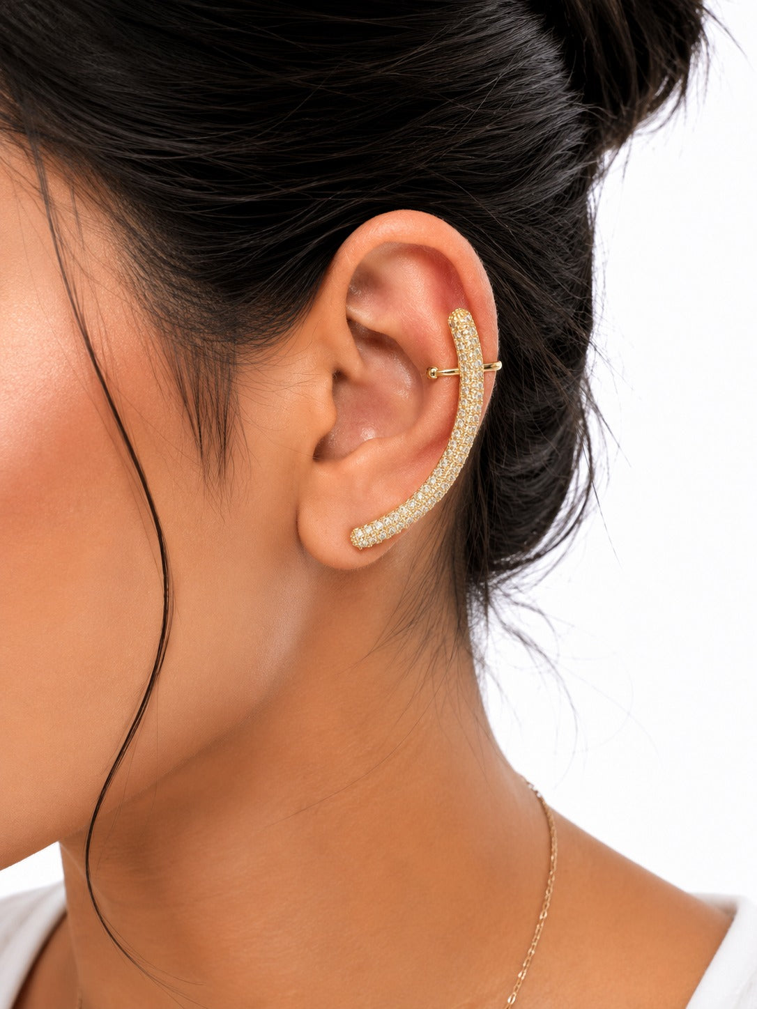 Shimmering Arc Earcuff - Zari and Zevar
