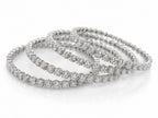 Silver Diamond Bangles - Zari and Zevar