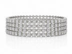 Silver Diamond Bangles - Zari and Zevar