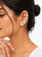 Snowflake Cascade Earcuff - Zari and Zevar