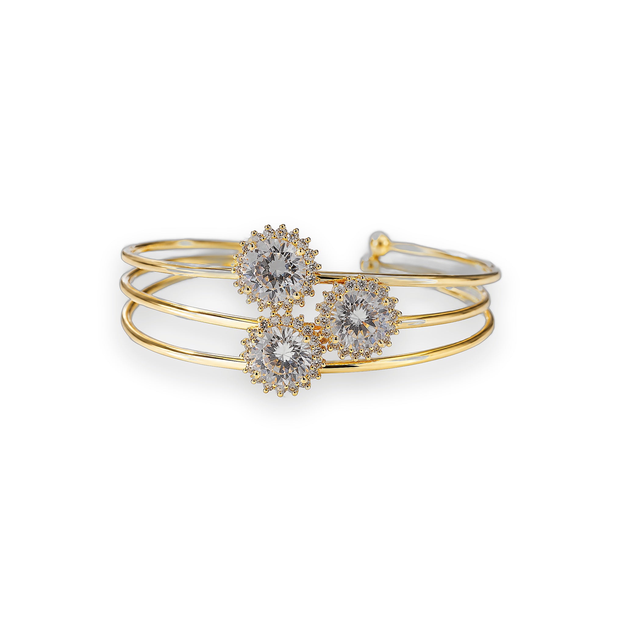 Sparkle 3-Piece Bracelet Set - Zari and Zevar