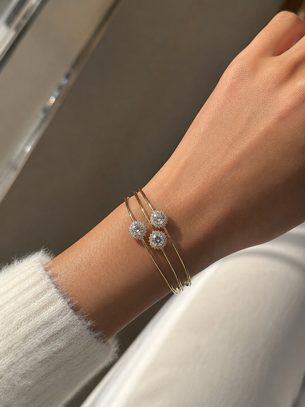 Sparkle 3-Piece Bracelet Set - Zari and Zevar
