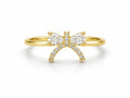 Sparkling Bow Ring - Zari and Zevar