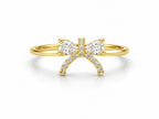 Sparkling Bow Ring - Zari and Zevar