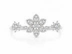 Star Blossom Multi-Finger Silver Ring - Zari and Zevar