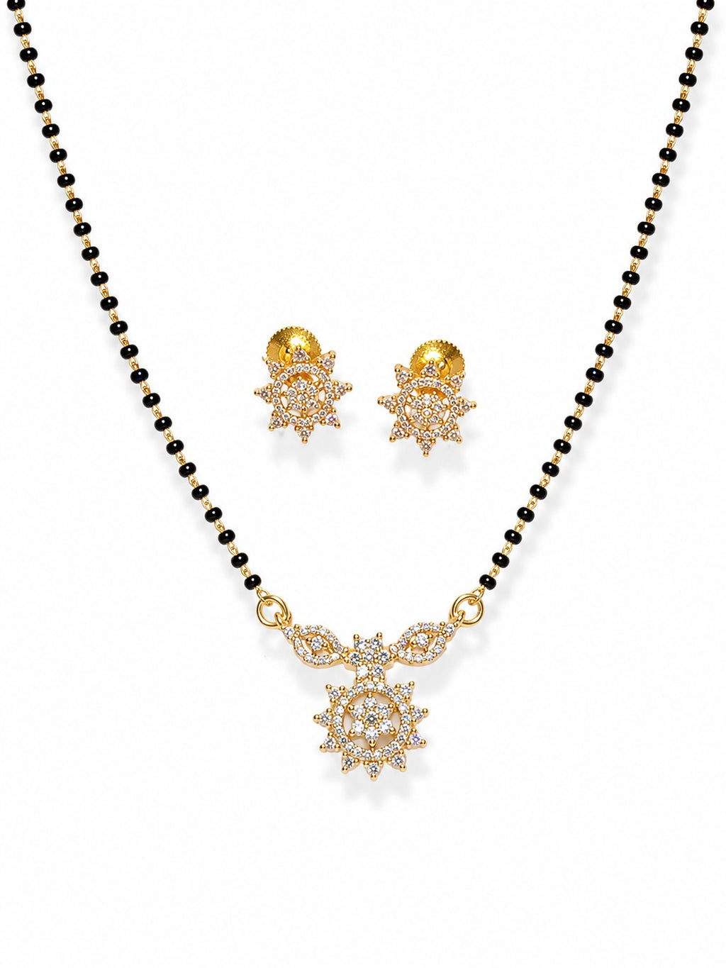 Starburst Mangalsutra Set - Zari and Zevar