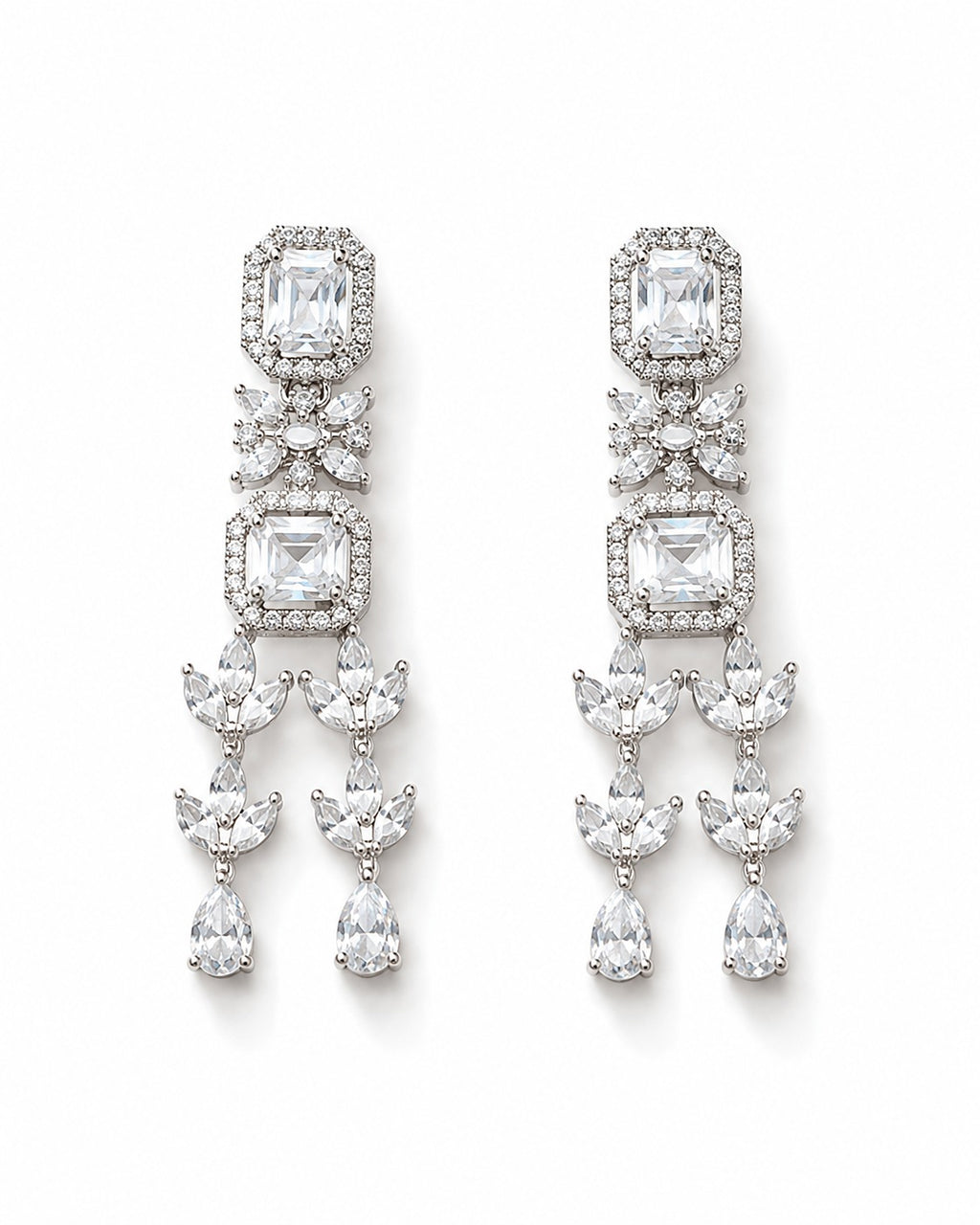 Starlight Cascade Layered Necklace Set - Zari and Zevar