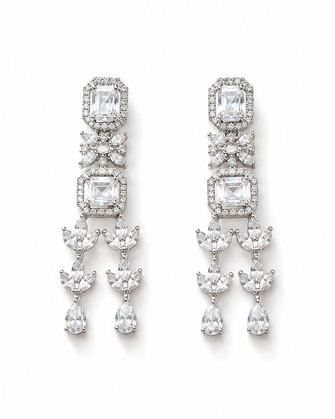 Starlight Cascade Layered Necklace Set - Zari and Zevar
