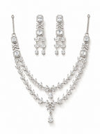 Starlight Cascade Layered Necklace Set - Zari and Zevar