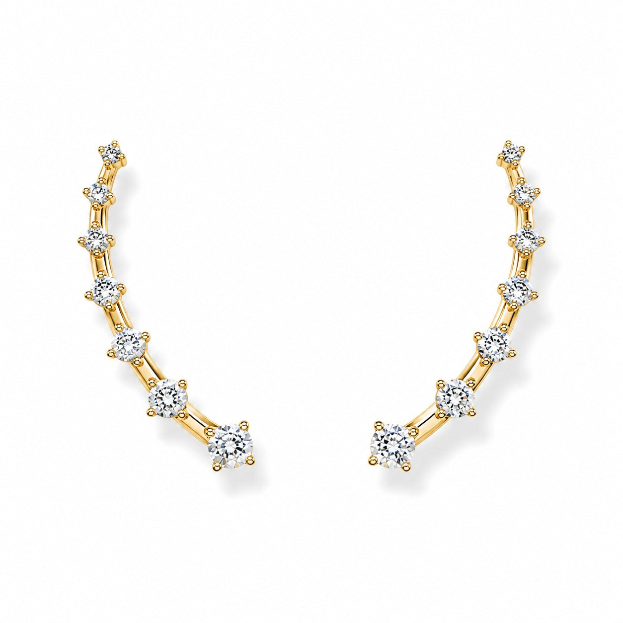 Stellar Golden Earcuff - Zari and Zevar