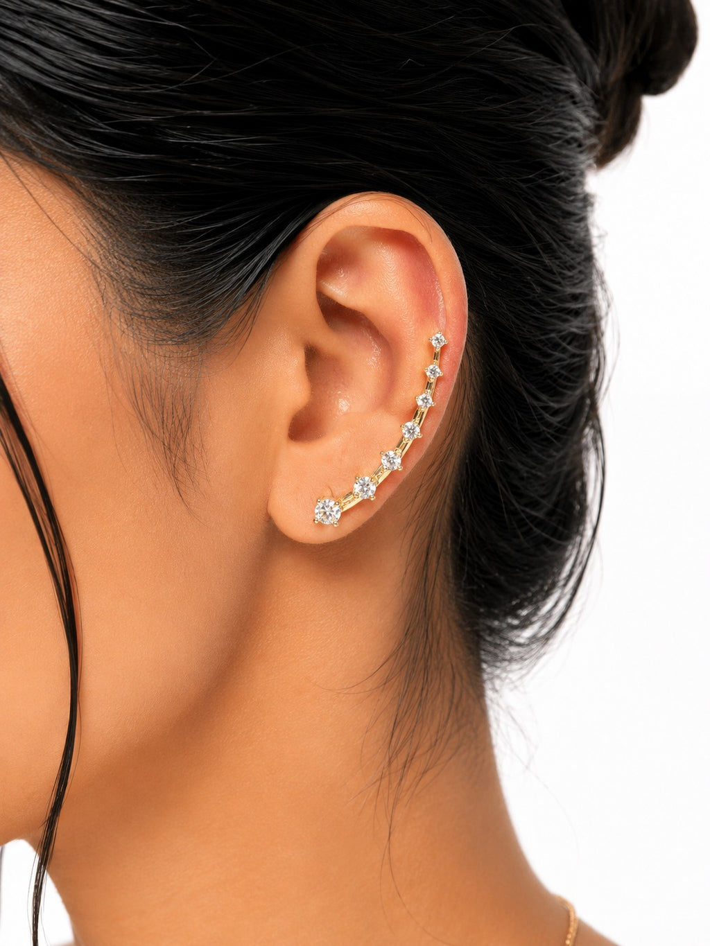 Stellar Golden Earcuff - Zari and Zevar