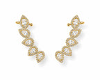Teardrop Halo Earcuff - Zari and Zevar